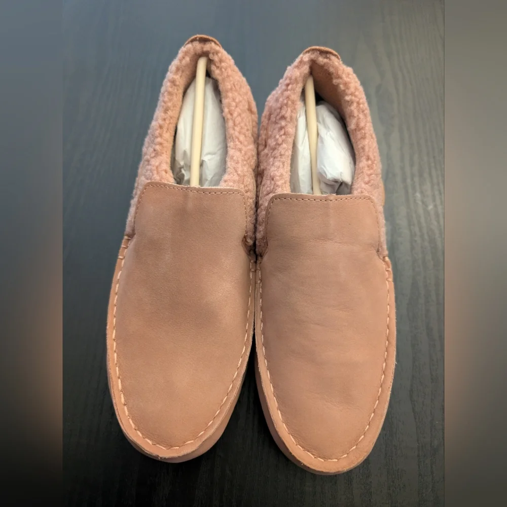 Sperry Women’s Moc-Sider Rose Leather Teddy Hybrid Boat Shoe M7 NIB - Picture 7 of 13